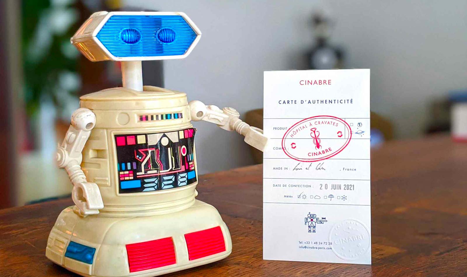 Carte d'authenticité Hopital à cravates